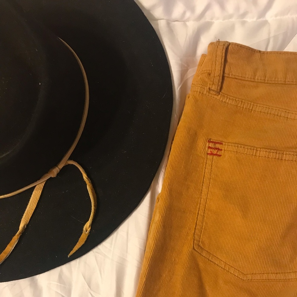 Yellow High-waisted Corduroy Pants (BDG)